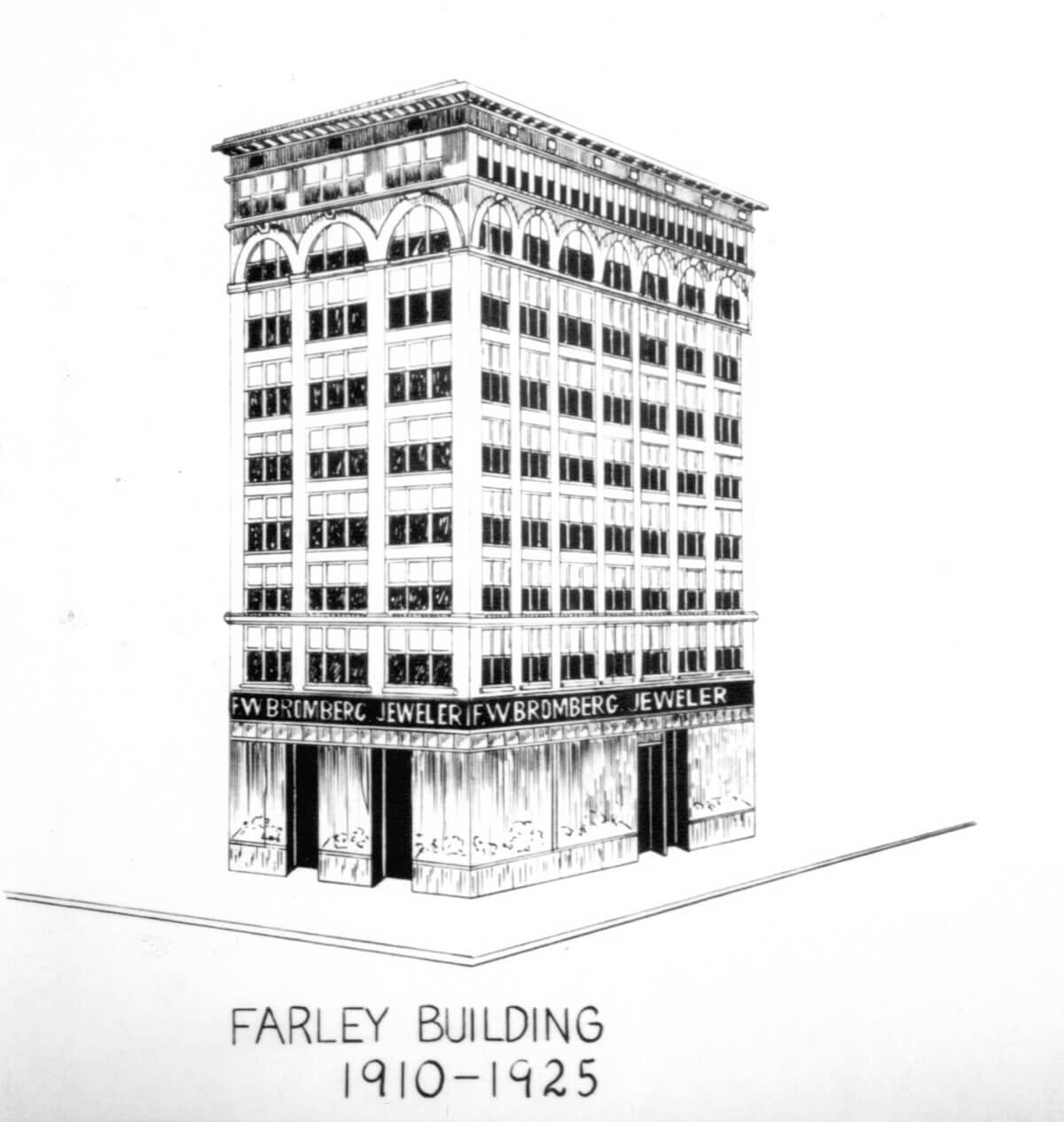 illustration of the Farley building