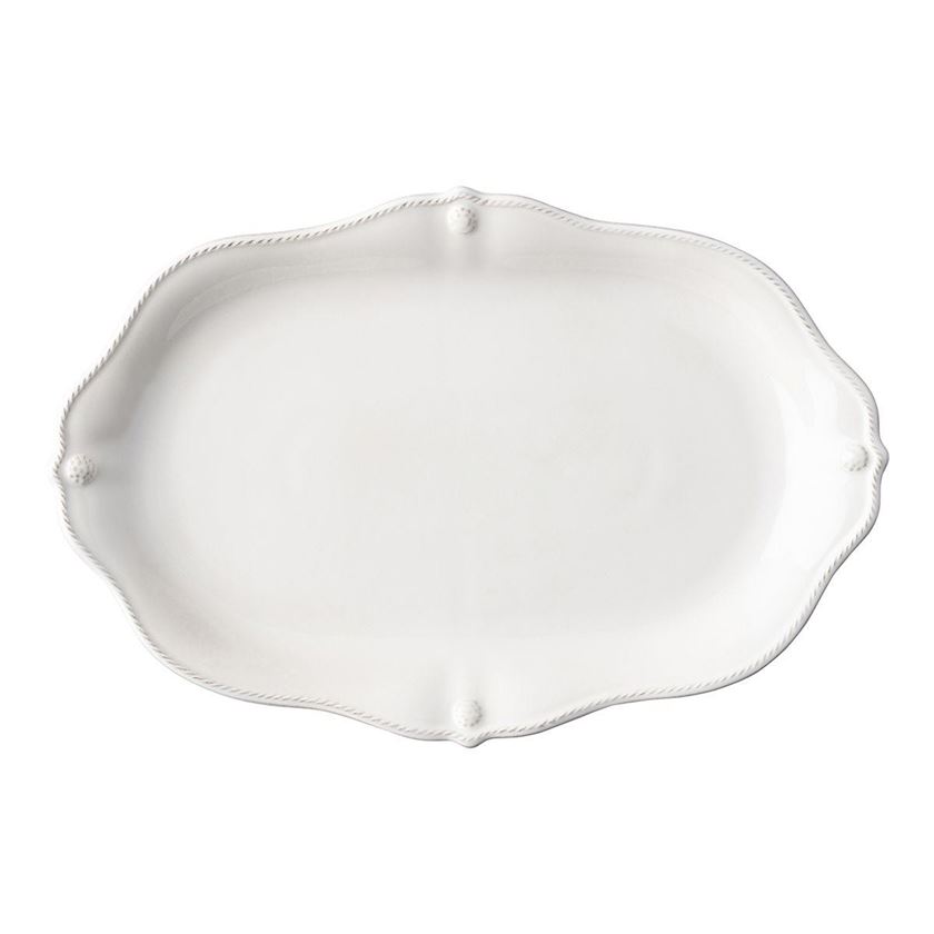 Photo of a white 15 inch platter