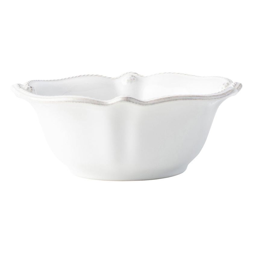 Photo of a white cereal or ice cream bowl