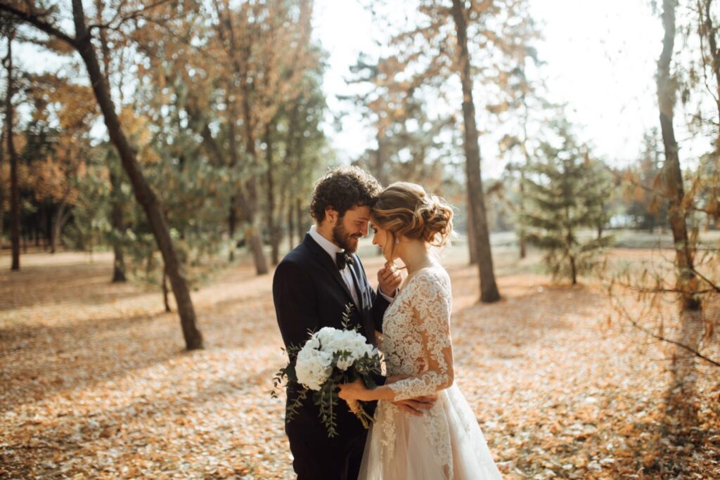 A fall wedding