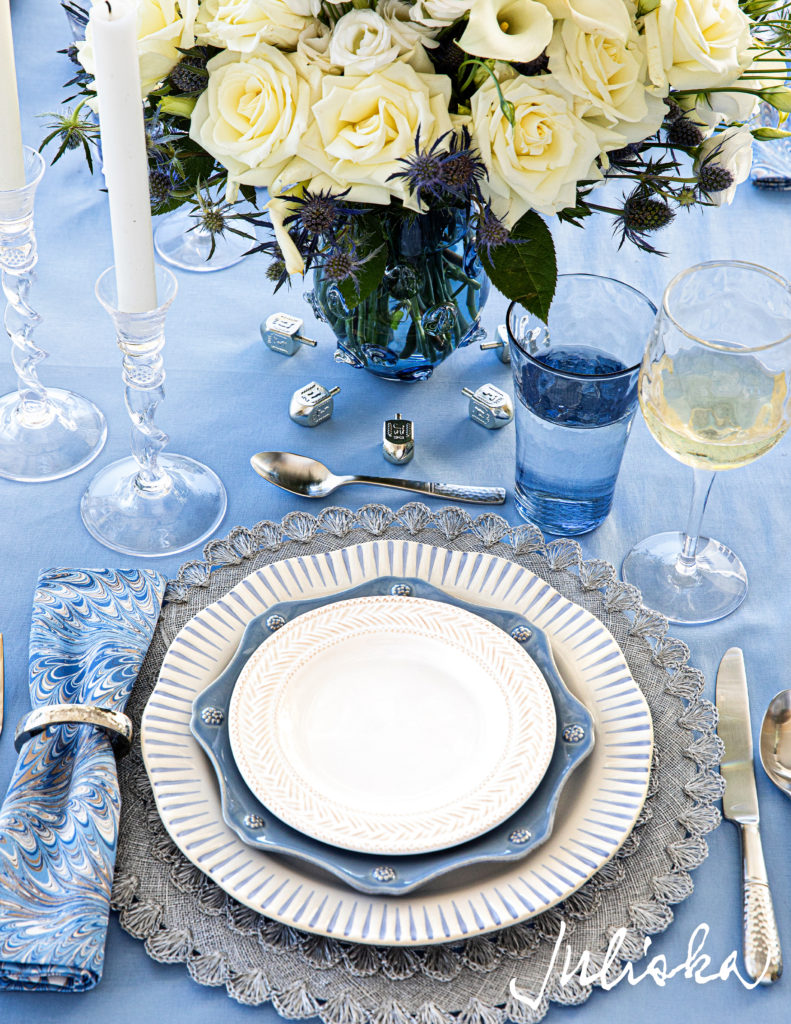 Juliska Hannukah place setting