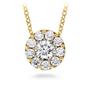 Hearts on Fire Fulfillment Pendant Necklace in diamond and yellow gold