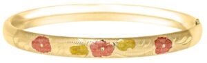 Kiddie Kraft Gold-Filled Tricolor Bangle