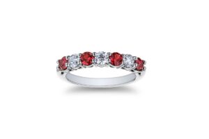 Bromberg's signature collection ruby and diamond band