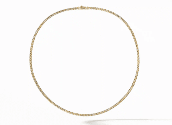 Cablespira golden necklace