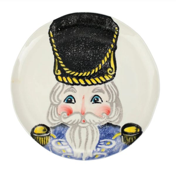 Nutcracker Dinner Blue Christmas plate