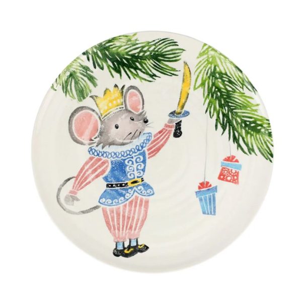 Vietri Nutcrackers Mouse King Round Platter