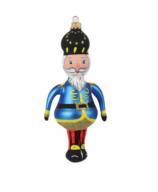 Vietri Nutcrackers Figural Blue Nutcracker Ornament