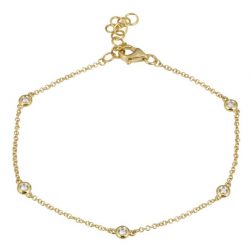 Bromberg's Signature Collection Diamond Station Bracelet