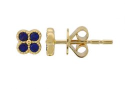 Bromberg's Signature Collection Sapphire Quad Stud Earrings