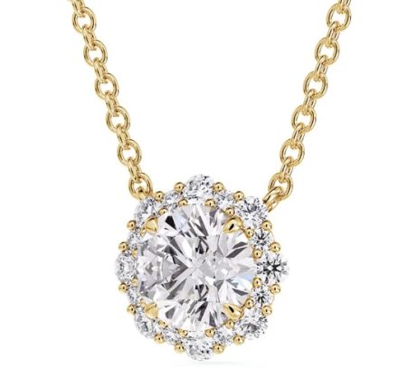 Forevermark Center of My Universe Floral Halo Diamond Pendant