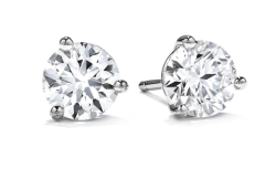 Hearts on Fire Three-Prong Diamond Stud Earrings (0.33ct)