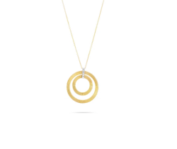 Marco Bicego Masai Collection Double Circle Pendant Necklace