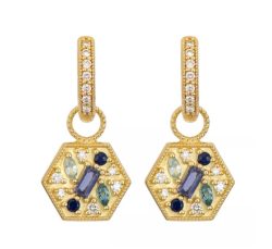 Jude Frances Provence Multi Shape Stone Hexagon Earring Charms