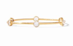 Julie Vos Milano Bangle - Clear Crystal