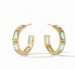 Julie Vos Medium Antonia Hoop - Bahamian Blue