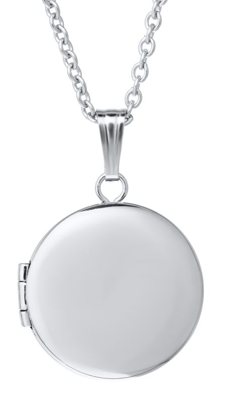 Kiddie Kraft Sterling Silver Round Locket Necklace
