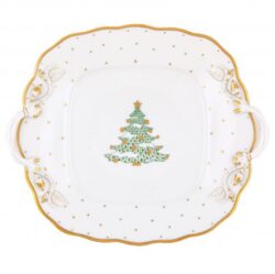 Herend Christmas Tree Square Platter