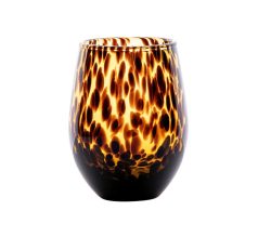 Juliska Puro Stemless Wine Glass - Tortoiseshell