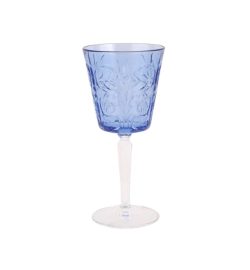 Vietri Barocco Wine Glass - Cobalt