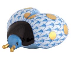 Herend Flying Ladybug Figurine - Blue