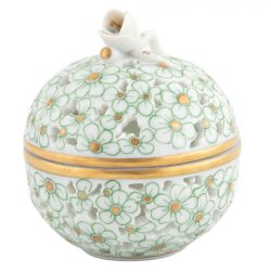Herend Openwork Ball with Bud - Green