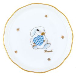 Herend Bunny Coaster - Blue