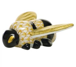 Herend Bumble Bee Figurine - Butterscotch/Black