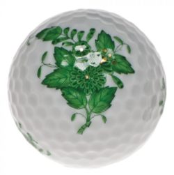 Herend Golf Ball Figurine - Green