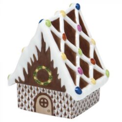Herend Gingerbread House Figurine - Chocolate