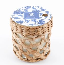 Lux Fragrances Citronella Pineapple Rattan Glass Candle - 10oz