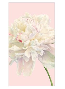 Caspari Duchess Peonies Paper Napkins in Blush - Guest Towel