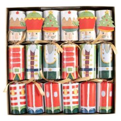 Caspari March of the Nutcrackers Celebration Christmas Crackers - Set of 6
