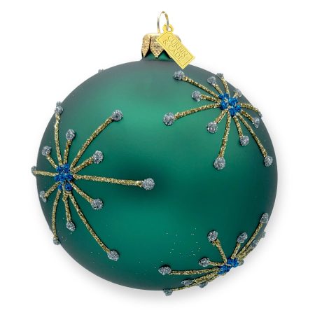 Currin & Cade Starbursts Ornament - Emerald