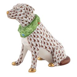 Herend Holiday Dog Figurine - Chocolate