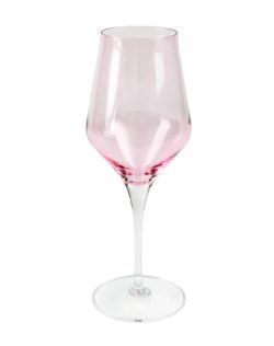 Vietri Contessa Pink Water Glass