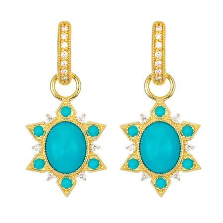 JudeFrances Moroccan Turquoise Sunburst Earring Charms
