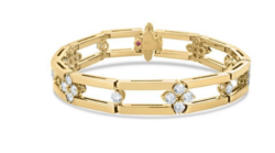 Roberto Coin Love In Verona Open Frame Diamond Collar Bracelet