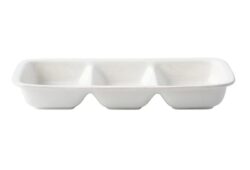 Juliska Puro 15" Triple Section Server - Whitewash
