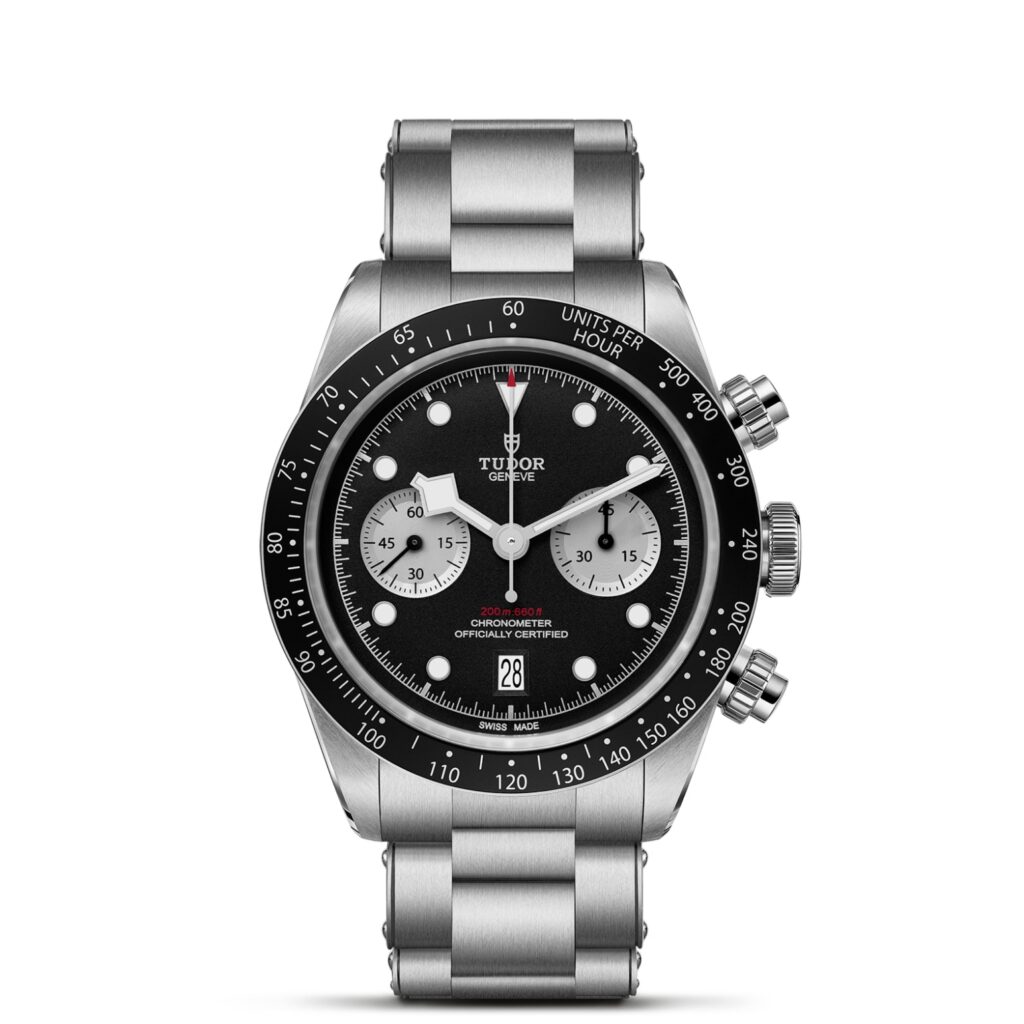 Black Bay Chrono 41mm stainless steel case with polished and satin-brushed finishes - M79360N-0011 at Henne Jewelers