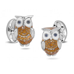 Deakin & Francis Sterling Silver Owl Cufflinks