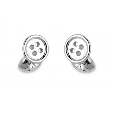 Deakin & Francis Sterling Silver Button Cufflinks