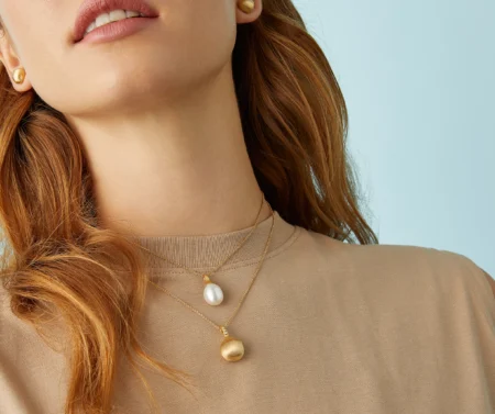Marco Bicego Africa Yellow Gold Pendant Necklace With Diamond Accents - Image 4