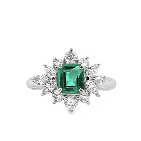 Bromberg's Signature Collection Emerald and Diamond Ring