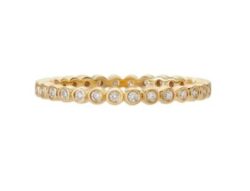 Sethi Couture Mini Bezel White Diamond Band