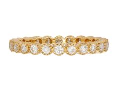 Sethi Couture Bezel Diamond Band
