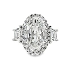 Bromberg's Signature Collection Oval Diamond Engagement Ring