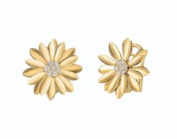 Roberto Coin Margherita Diamond Flower Earrings