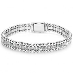 LAGOS Caviar Spark Diamond Link Bracelet - 7mm