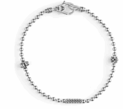 LAGOS Caviar Icon Silver Beaded Bracelet